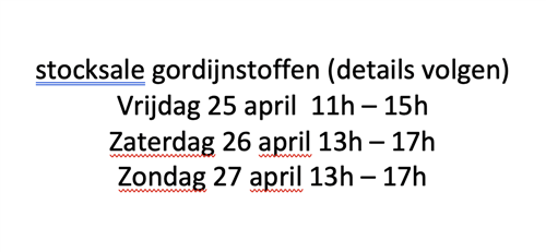 stocksale gordijnstoffen